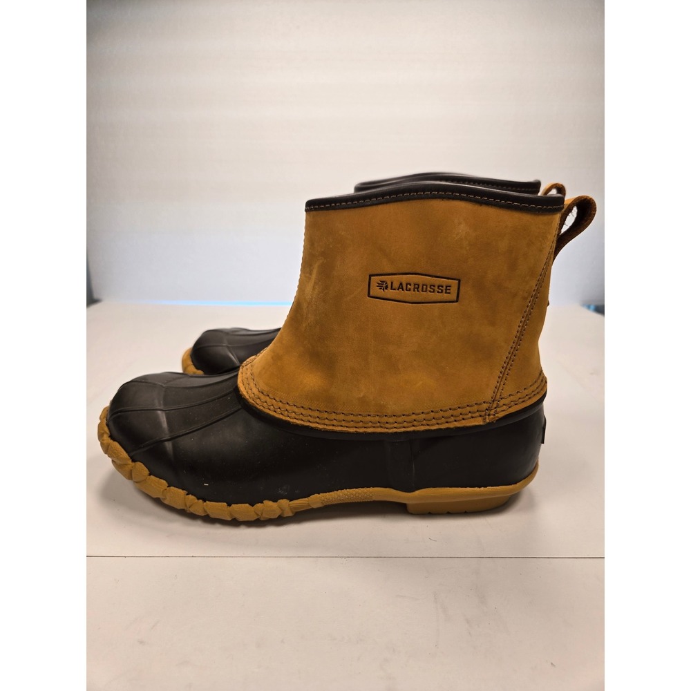 Lacrosse Trekker II 7 Brown Duck Boots Mens‎ 12 Rubber Leather Waterproof 273120